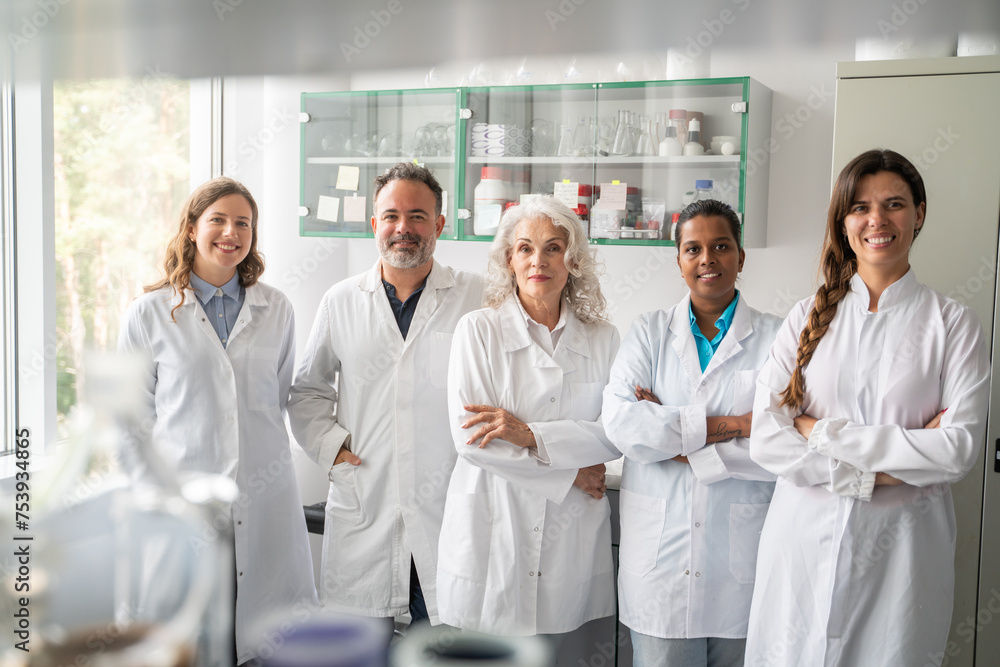 Diverse Group Of Scientists In Modern Laboratory Diverse Group Of Scientists In Modern Laboratory