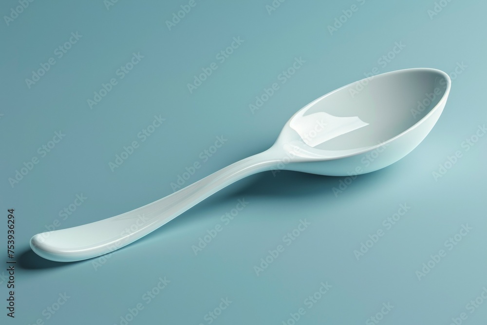 New spoon. Background with selective focus and copy space New spoon. Background with selective focus and copy space