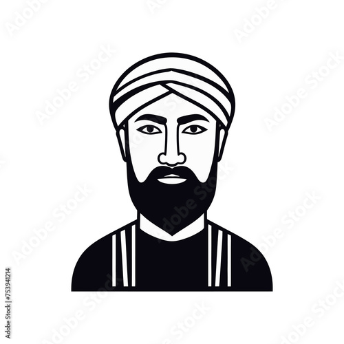 arab man logo with good quality and design
