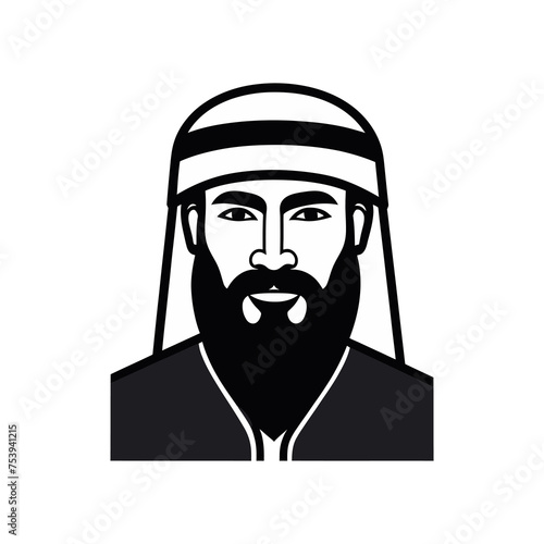 arab man logo with good quality and design