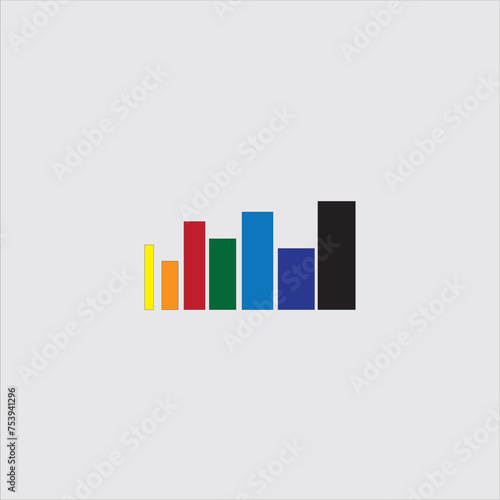Business graph icon vector Free Download Business graph icon vector - GFXLoad
