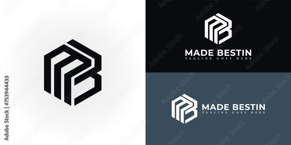 Abstract initial letter MB or BM logo in black color isolated in multiple background colors. The logo applied for real estate logo also suitable for the brand or company that has the same initial name Abstract initial letter MB or BM logo in black color isolated in multiple background colors. The logo applied for real estate logo also suitable for the brand or company that has the same initial name