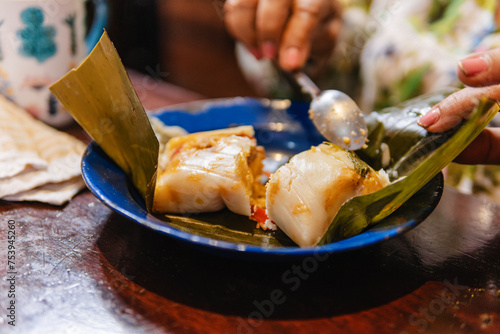 Pork Tamale of costa rica photo