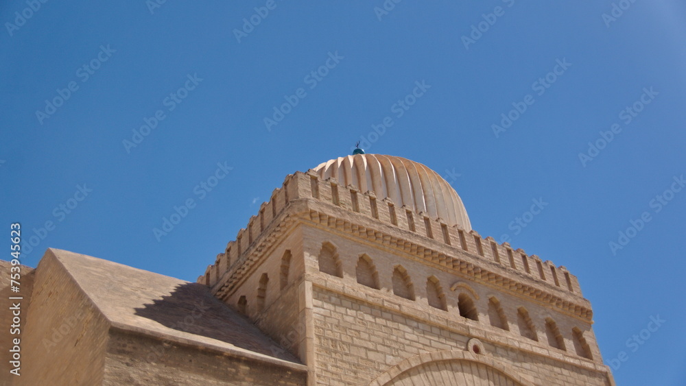 Dome on the roof of the Great Mosque of Kairouan, in Kairouan, Tunisia