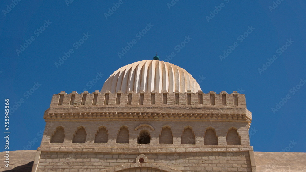 Dome on the roof of the Great Mosque of Kairouan, in Kairouan, Tunisia