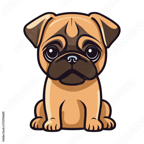 pug dog with good quality and good design