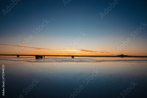 Salar de Uyuni Bolivia al atardecer