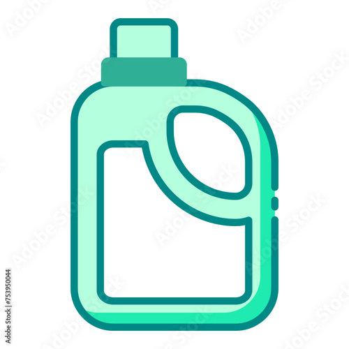 Detergent bleach bottle icon