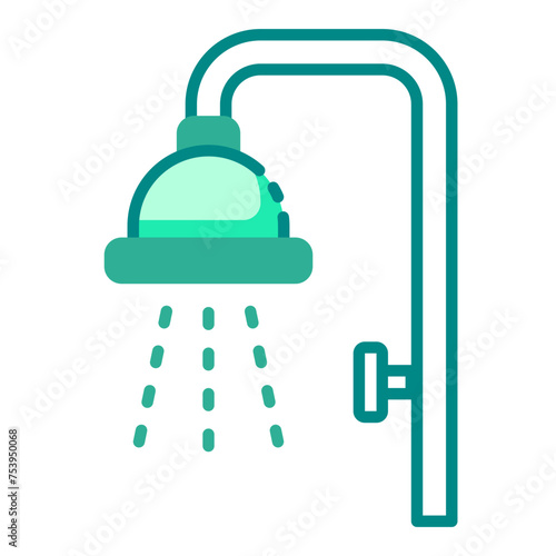 Shower bath icon