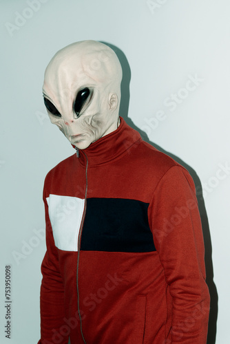 alien man standing photo