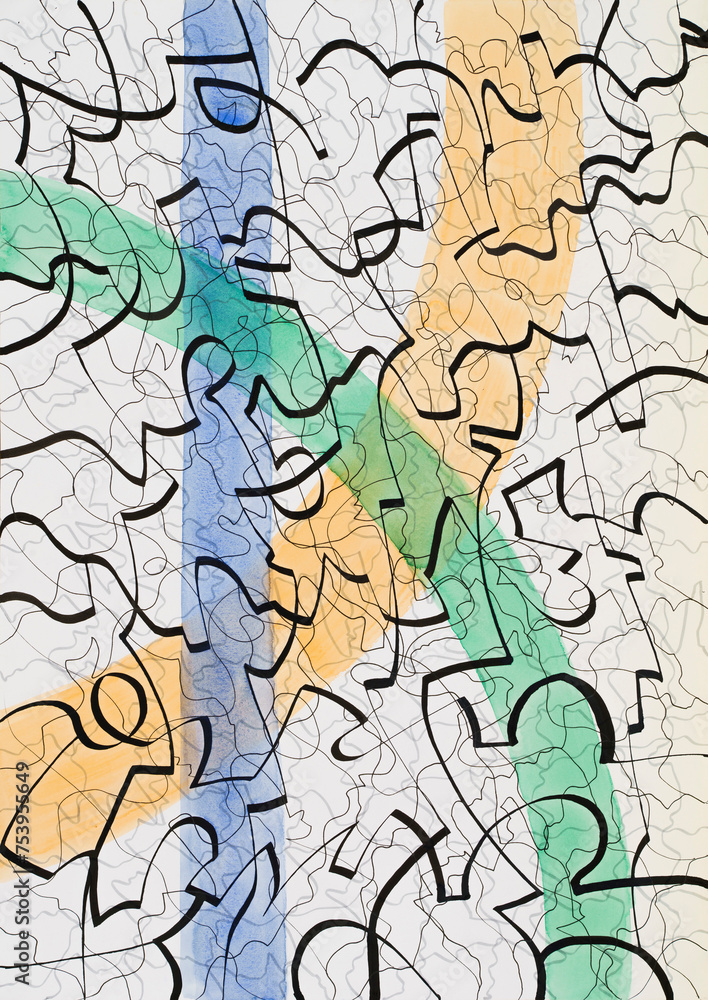 An abstract painting An abstract painting