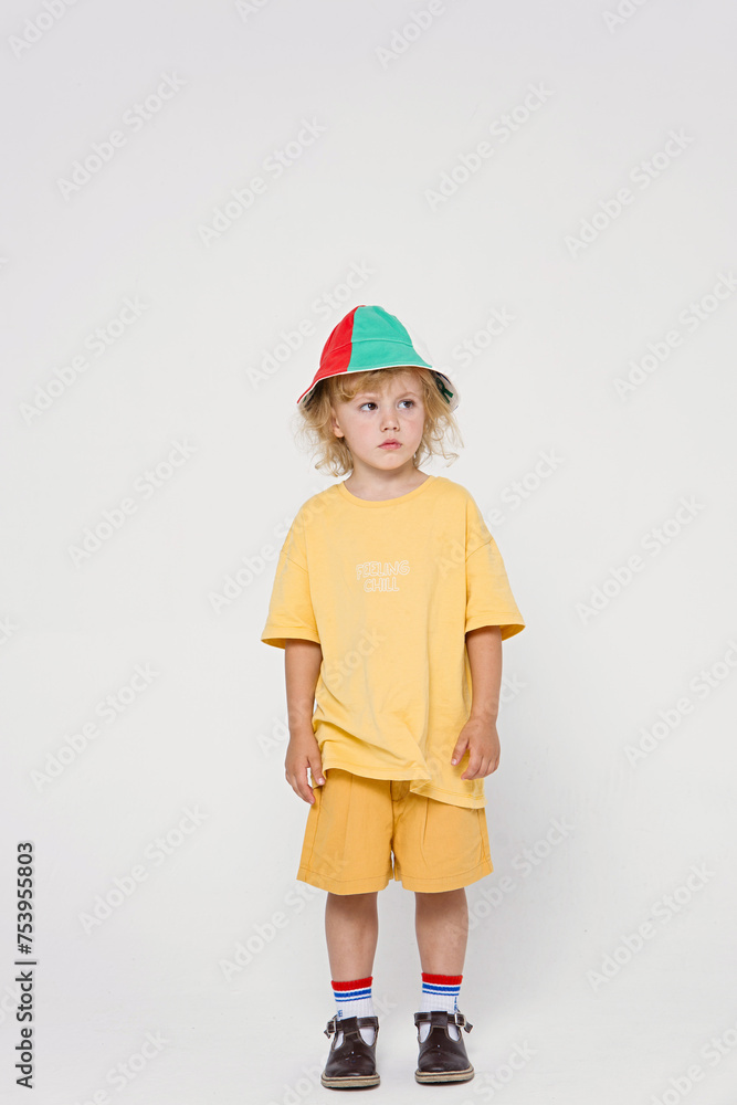 Adorable boy in studio Adorable boy in studio