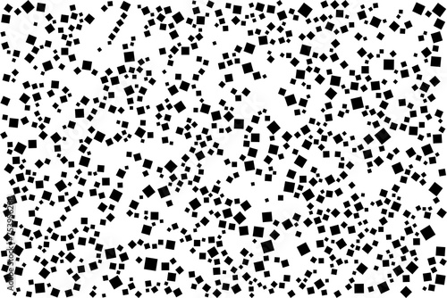 Elegant pattern black polka dots of small and large scale vector.