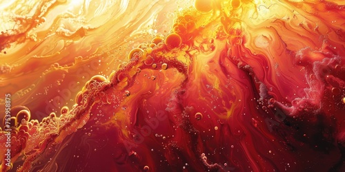 abstract in the style of light amber and crimson, fluid gestures,  goosepunk © trustmastertx