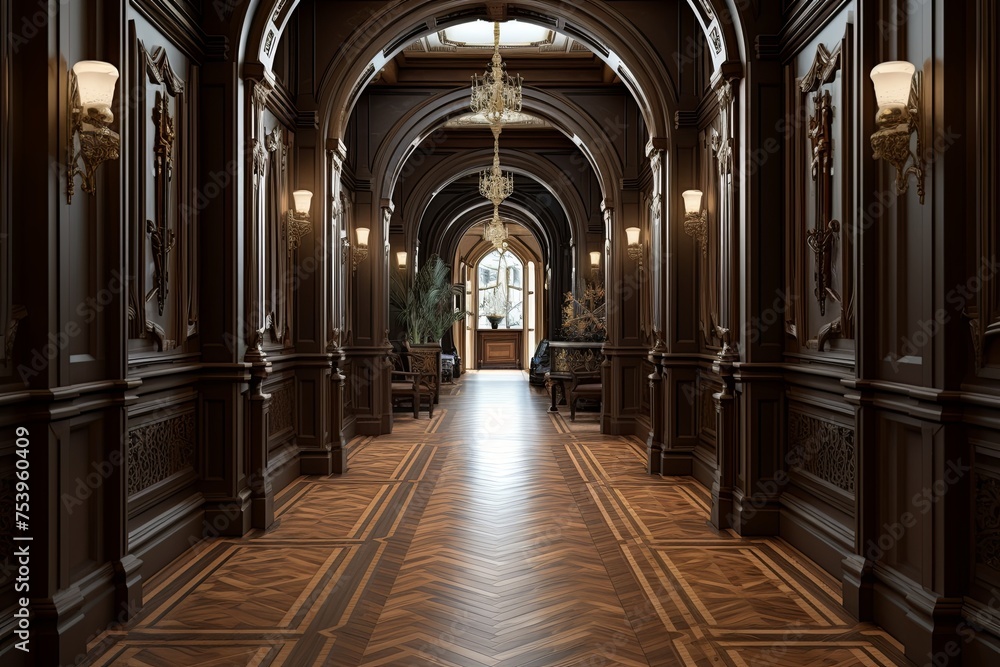 Victorian Style Heritage Hallway: Ornate Architecture & Preserved Classic Details