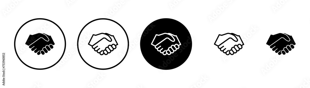 Business handshake icon vector isolated on white background. Handshake icon vector. contract agreement. Trust icon vector. Deal. Done. partnership icon Business handshake icon vector isolated on white background. Handshake icon vector. contract agreement. Trust icon vector. Deal. Done. partnership icon