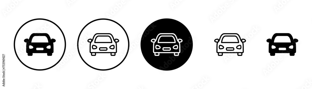 Car icon vector isolated on white background. Car icon vector.