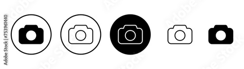 Camera Icon vector isolated on white background. Camera symbol. Camera vector icon