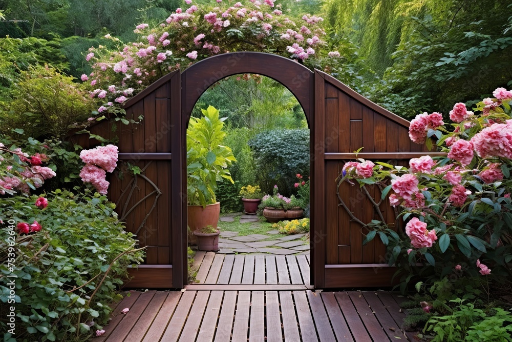 Arched Gate Secret Garden Patio Designs: The Grand Entrance