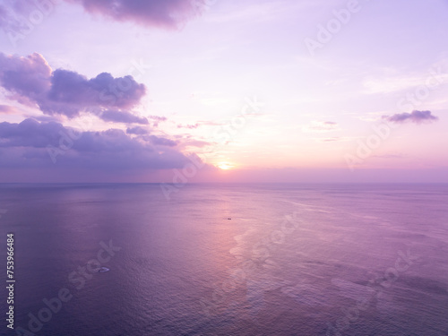 Landscape Sunset sky,Nature beautiful Light Sunset or sunrise over sea © panya99
