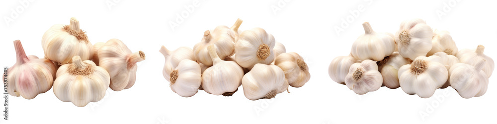 Garlic Isolated on transparent background, (PNG). Garlic Isolated on transparent background, (PNG).