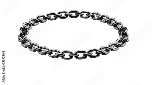 3D Chain Isolated on transparent background, (PNG).