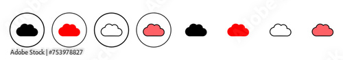 Cloud icon vector illustration. cloud sign and symbol