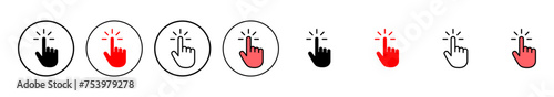 Hand cursor icon vector illustration. cursor sign and symbol. hand cursor icon clik photo