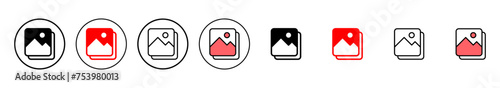 Picture icon vector illustration. photo gallery sign and symbol. image icon
