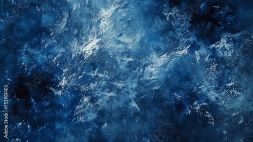 A dark blue textured background, evoking the mystery and depth of the universe.