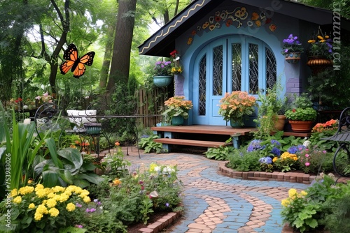 Enchanted Cottage Garden Patio: Butterfly Oasis & Whimsical Decor Inspirations
