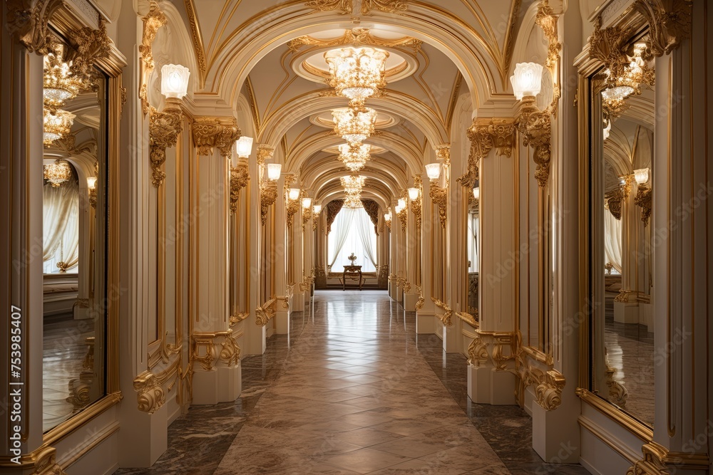 Gold Leaf Opulence: Heritage Hallway Concepts in Victorian Style