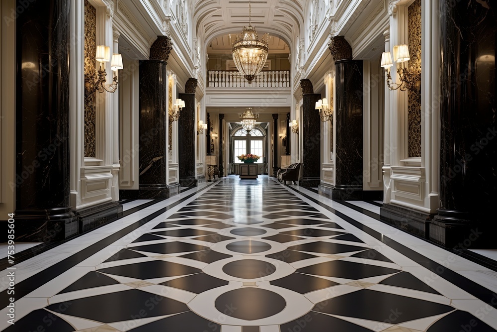 Marble Majesty: Victorian Heritage Hallway Concepts with Luxurious Grounding