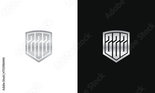 Monogram z zz zzz logo template for security guard guardian outsourcing bussines