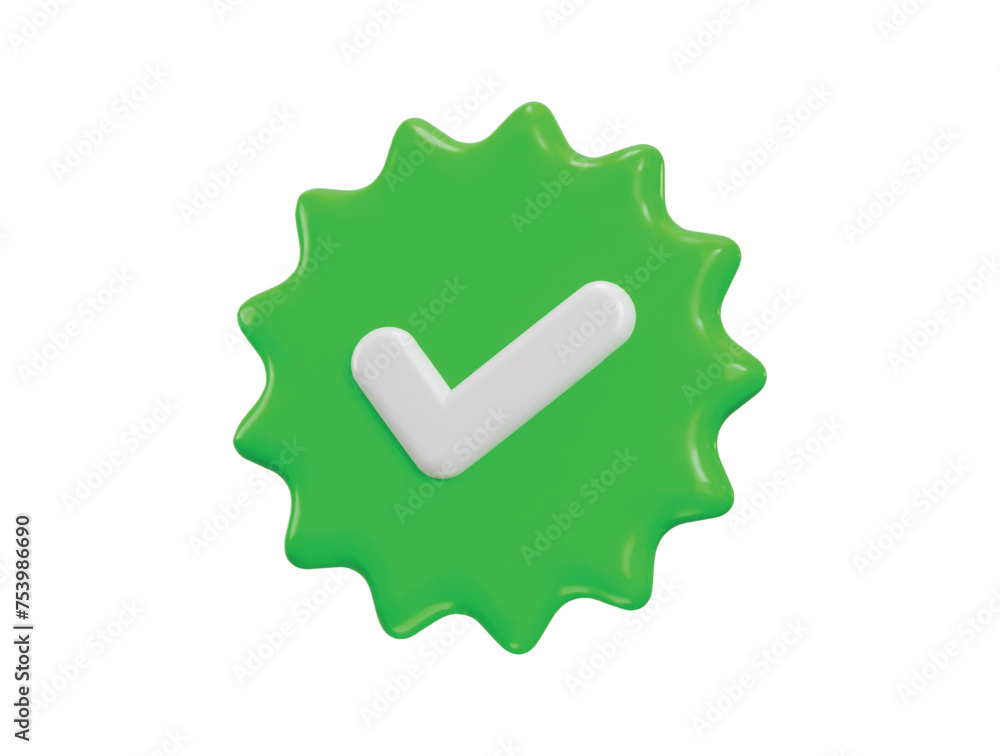 approved icon 3d rendering vector illustration approved icon 3d rendering vector illustration