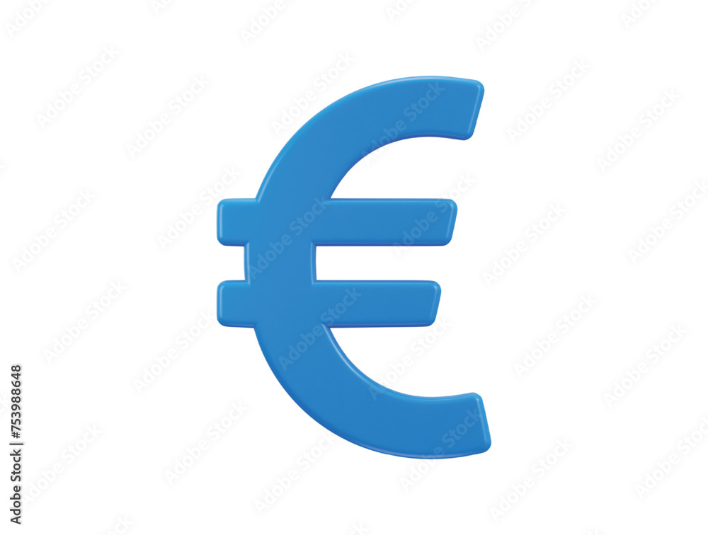 euro currency icon 3d rendering vector illustration euro currency icon 3d rendering vector illustration