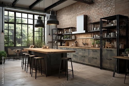 Concrete Elegance: Industrial-Chic Kitchen Concepts