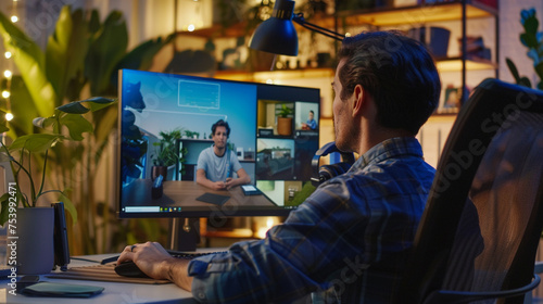 A person using a computer to work on a project