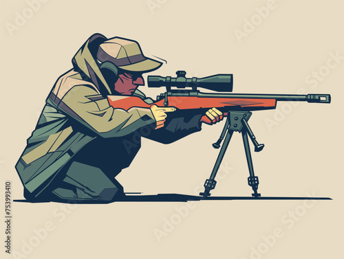 soldier with sniper rifle