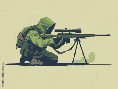 soldier with sniper rifle