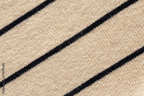 Striped wool yarn textile  photo