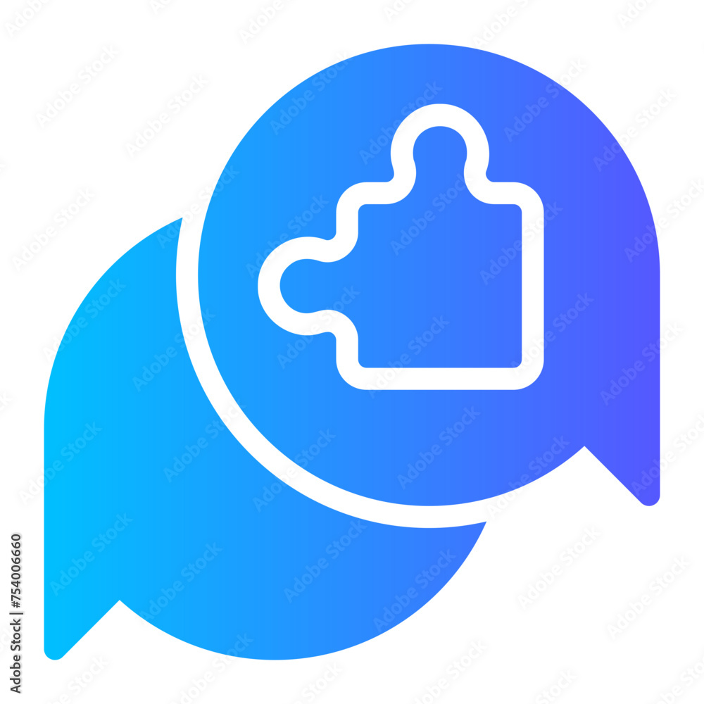 Obraz premium strategic consulting gradient icon