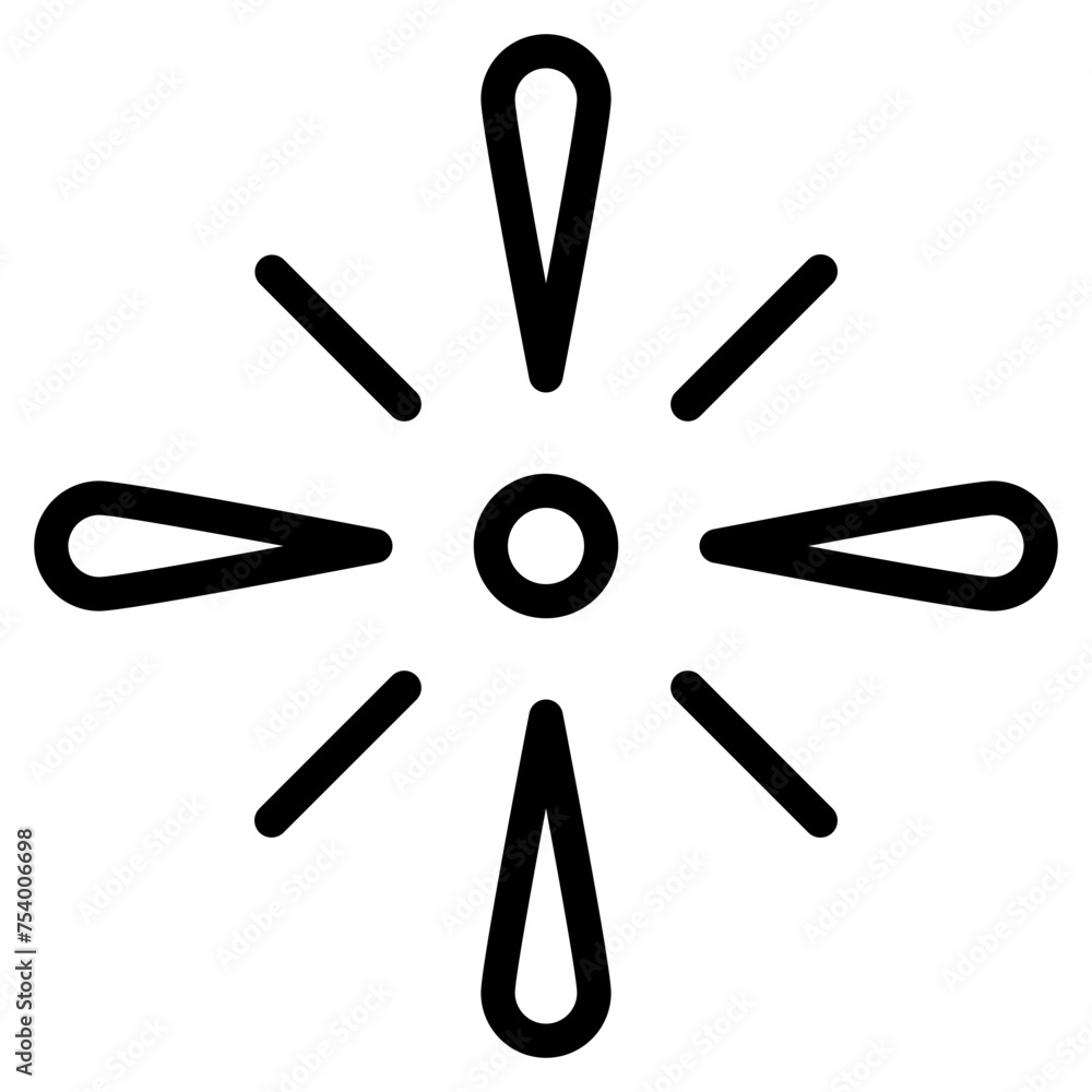 Obraz premium firework icon, happy new year firework