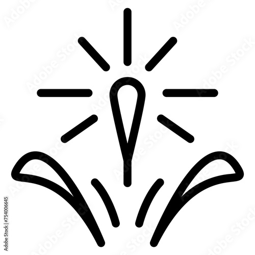 firework icon, happy new year firework