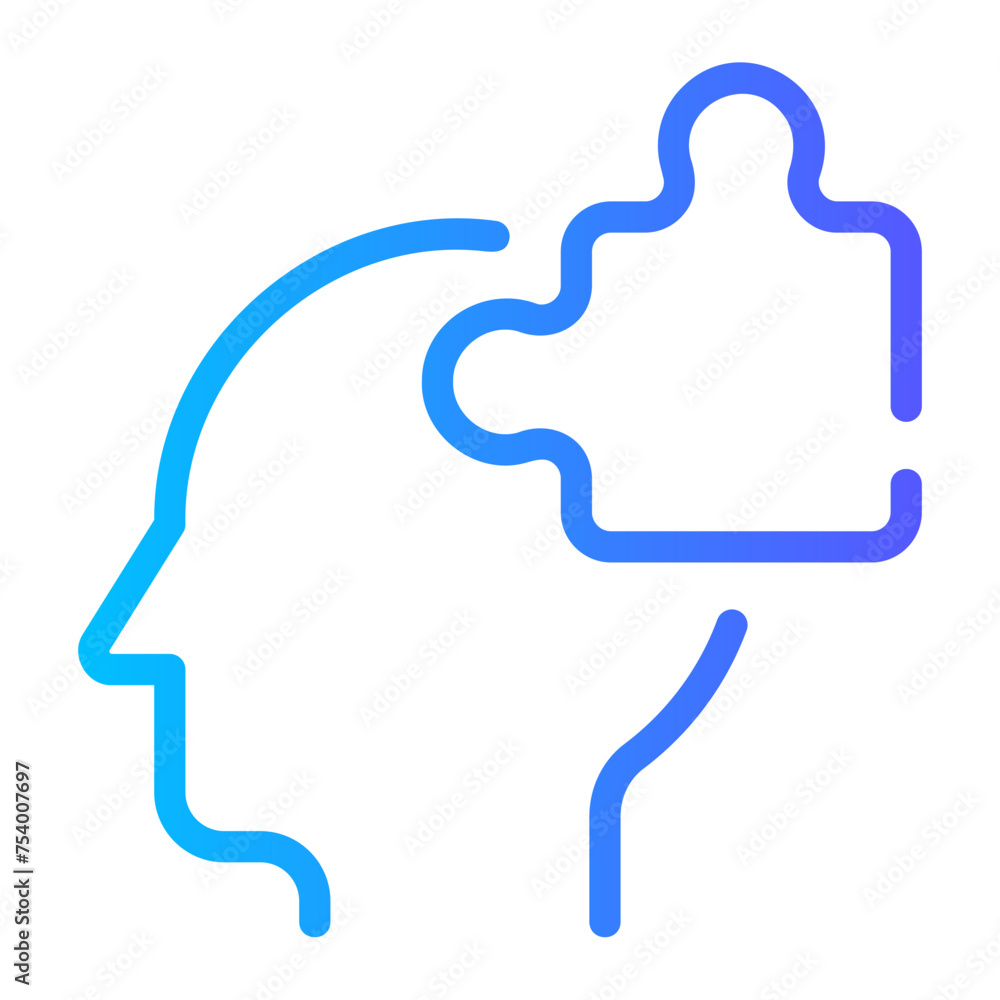 problem solving gradient icon problem solving gradient icon