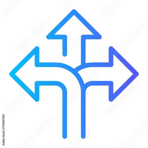 decision making gradient icon