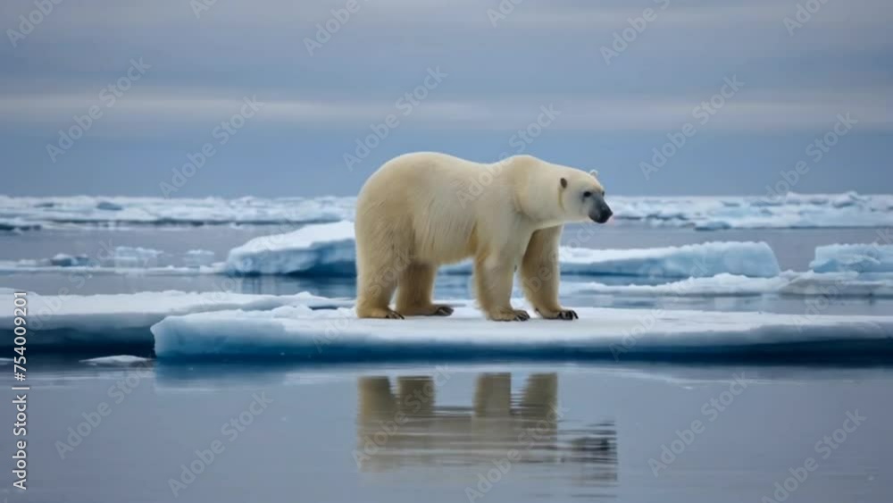 polar bear on ice polar bear on ice