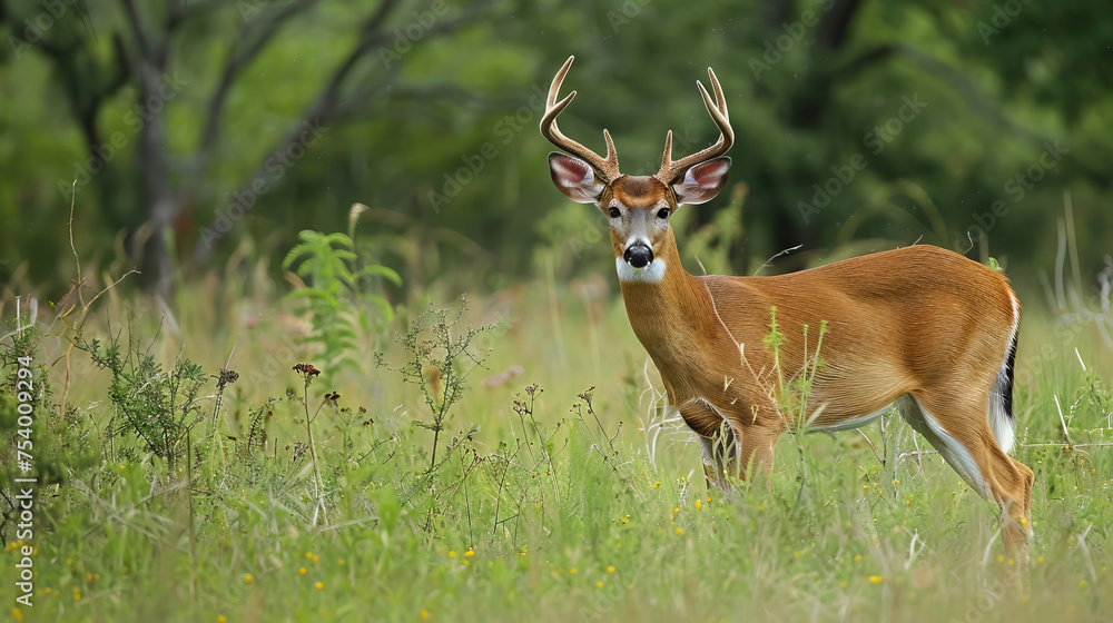 native Oklahoma wildlife such as white-tailed deer - AI Generated native Oklahoma wildlife such as white-tailed deer - AI Generated