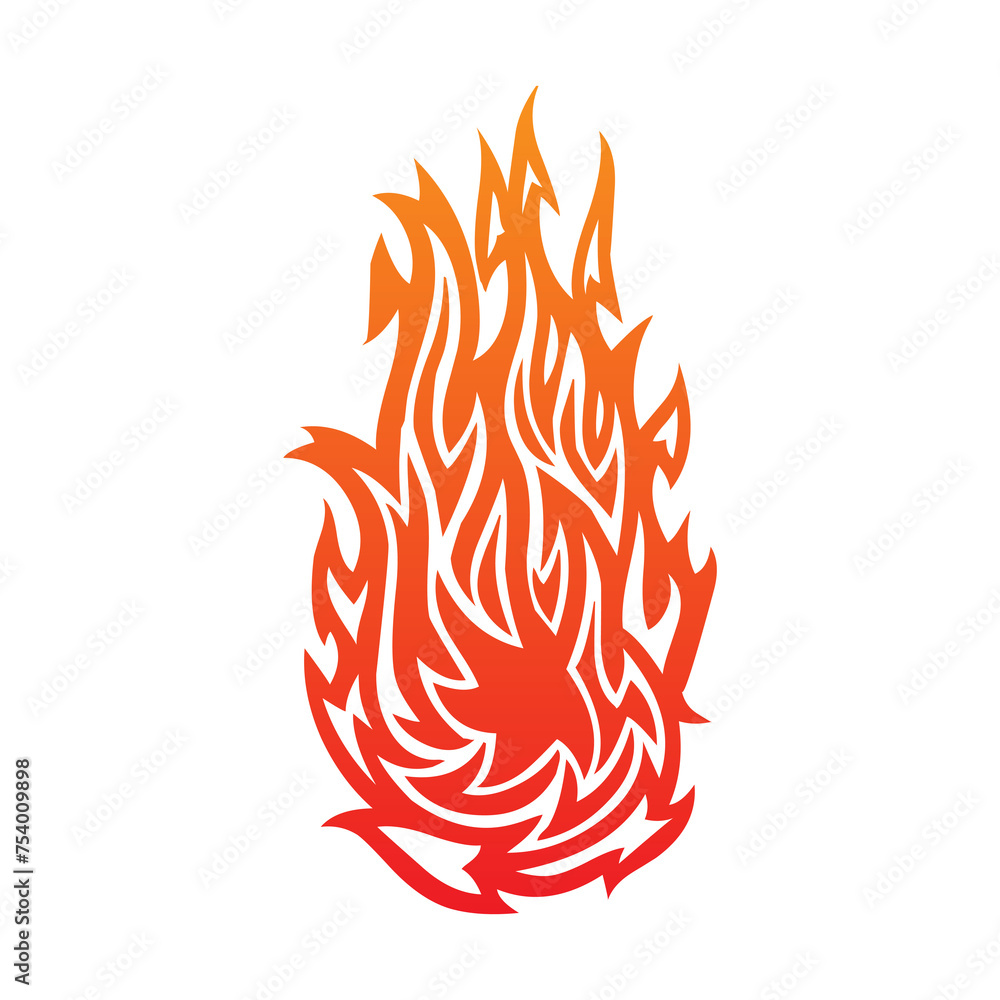 Fototapeta premium Fire flames icon