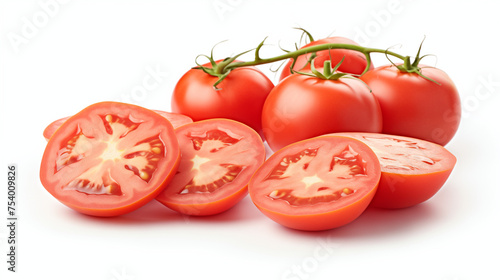 tomato on white background